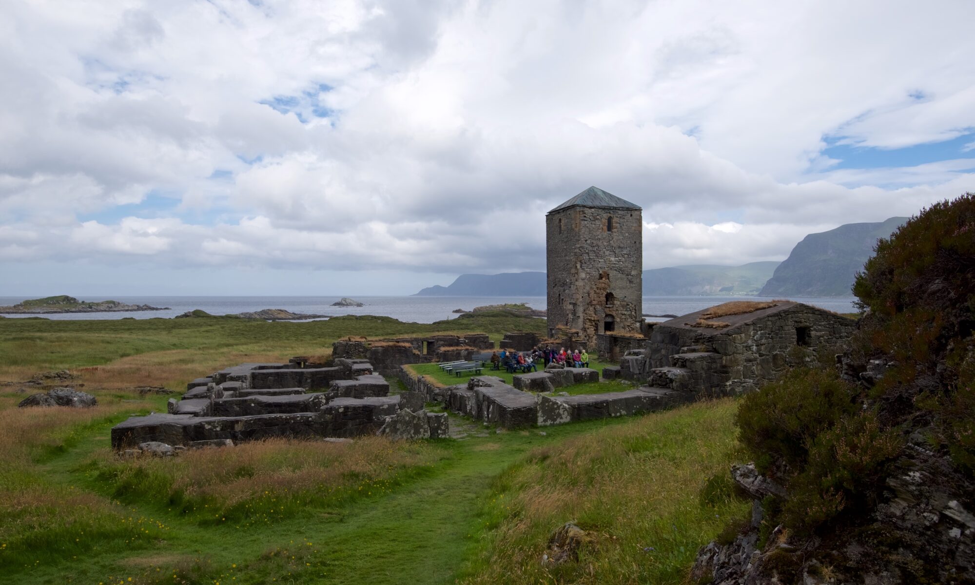 Selja Monastery outside Selje in Nordfjord.
