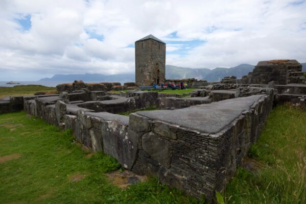 Selja Monastery outside Selje in Nordfjord.