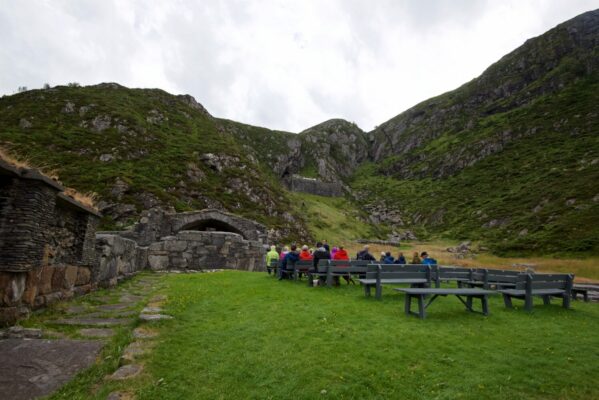 Selja Monastery outside Selje in Nordfjord.
