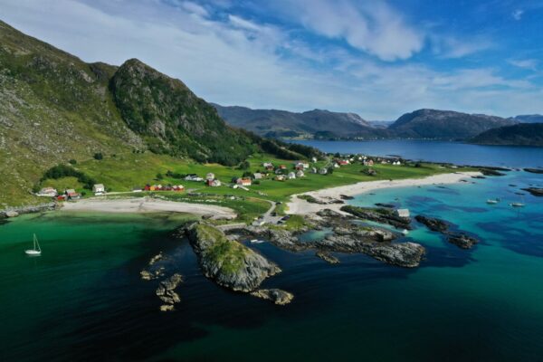 Grotlesanden Beach at Bremangerlandet.