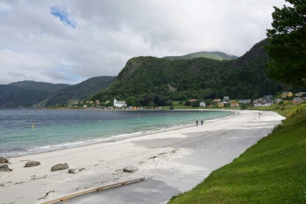 Seljesanden Beach in Selje in Nordfjord.