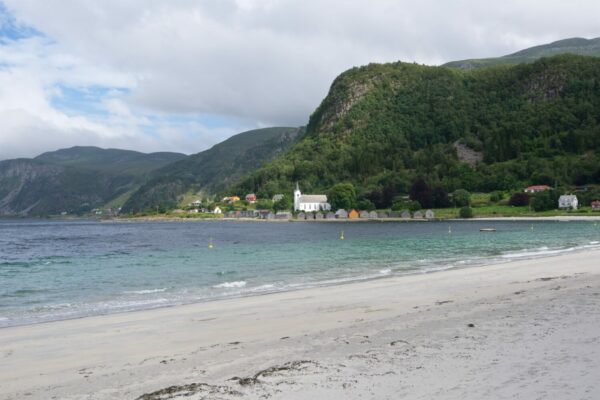 Seljesanden Beach in Selje in Nordfjord.