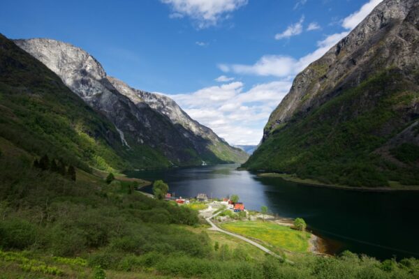 The Nærøyfjord seen from the trail towards Rimstigen.
