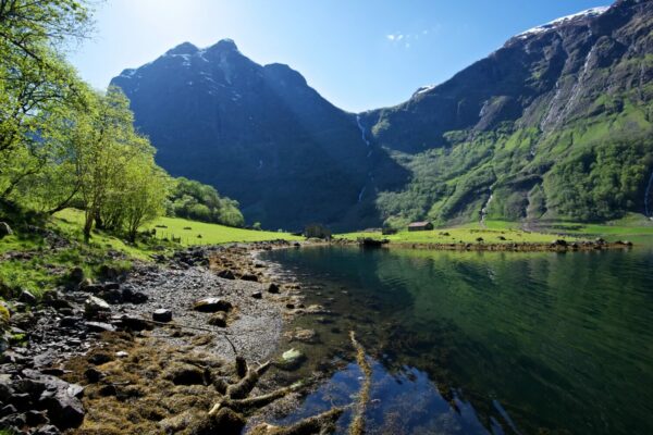 Kayaking on the UNESCO Protected Nærøyfjord.