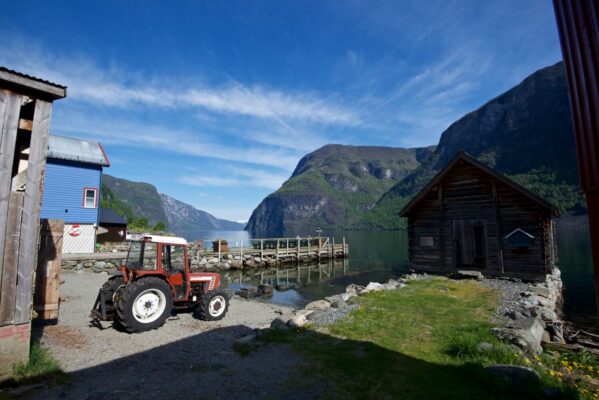 Undredal by the Aurlandsfjord.