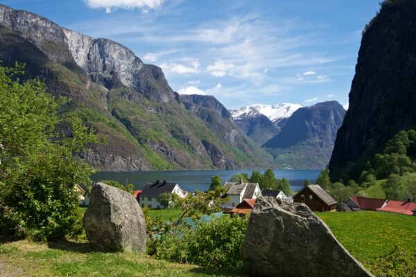 Undredal by the Aurlandsfjord.